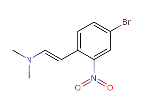 Molecular Structure of 99474-21-2 ((E)-2-(4-bromo-2-nitrophenyl)-N,N-dimethylethyleneamine)