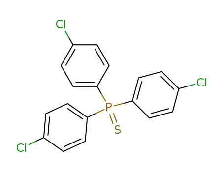 Molecular Structure of 5032-62-2 (Phosphine sulfide, tris(4-chlorophenyl)-)