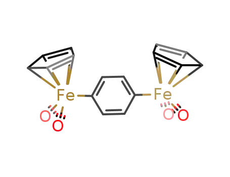 Molecular Structure of 119945-86-7 ((η(5)-C5H5)Fe(CO)2C6H4Fe(CO)2(η(5)-C5H5))