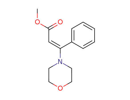 Molecular Structure of 137201-66-2 (E-methyl β-morpholino-cinnamate)