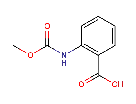 Molecular Structure of 6268-38-8 (2-[(methoxycarbonyl)amino]benzoic acid)