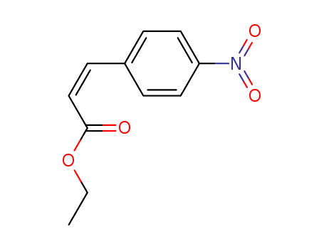 Molecular Structure of 51507-21-2 (2-Propenoic acid, 3-(4-nitrophenyl)-, ethyl ester, (Z)-)