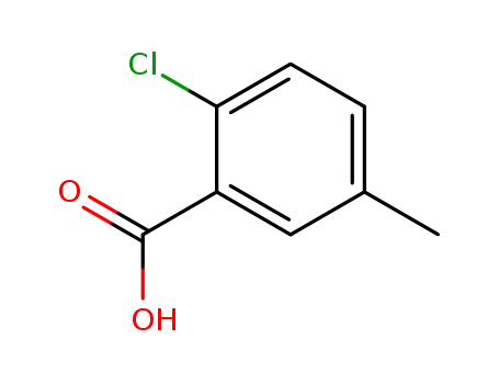 Molecular Structure of 6342-60-5 (2-Chloro-5-methylbenzoic acid)