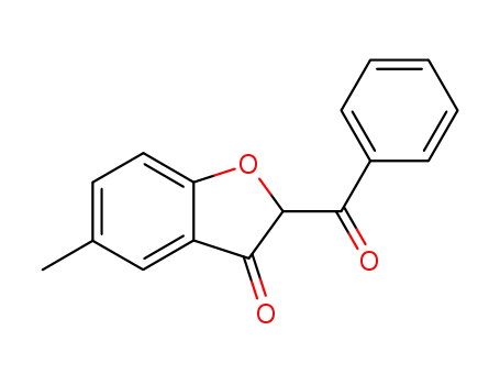 Molecular Structure of 5465-05-4 (2-benzoyl-5-methyl-1-benzofuran-3(2H)-one)