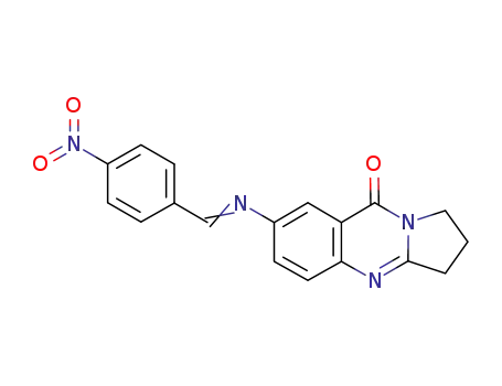 Molecular Structure of 1246451-95-5 (6-N-(4'-nitrobenzylidene)aminodeoxyvasicinone)