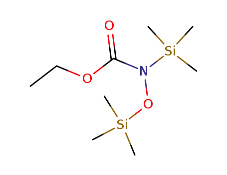 Molecular Structure of 66121-61-7 (N,O-bistrimethylsilyl-N-(ethoxycarbonyl)hydroxylamine)