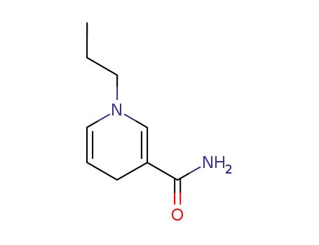 Molecular Structure of 17750-24-2 (3-Pyridinecarboxamide, 1,4-dihydro-1-propyl-)