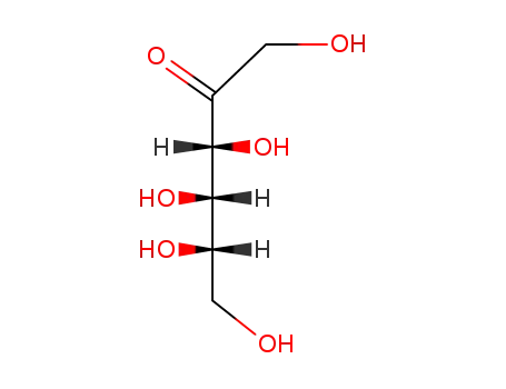 Molecular Structure of 23140-52-5 (Psicose)