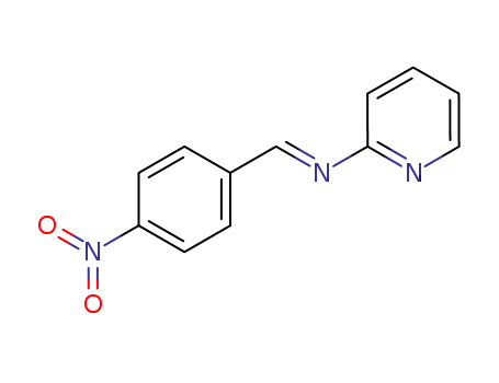 Molecular Structure of 5918-77-4 (2-Pyridinamine, N-[(4-nitrophenyl)methylene]-)