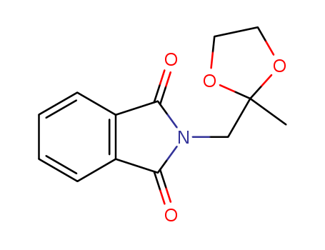 Molecular Structure of 1775-18-4 (1H-Isoindole-1,3(2H)-dione, 2-[(2-methyl-1,3-dioxolan-2-yl)methyl]-)