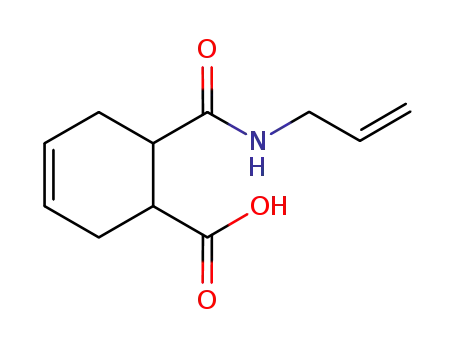 Molecular Structure of 194482-48-9 (3-Cyclohexene-1-carboxylic acid, 6-[(2-propenylamino)carbonyl]-)