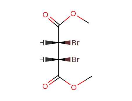 Molecular Structure of 17582-64-8 (Butanedioic acid,2,3-dibromo-, 1,4-dimethyl ester, (2R,3S)-rel-)