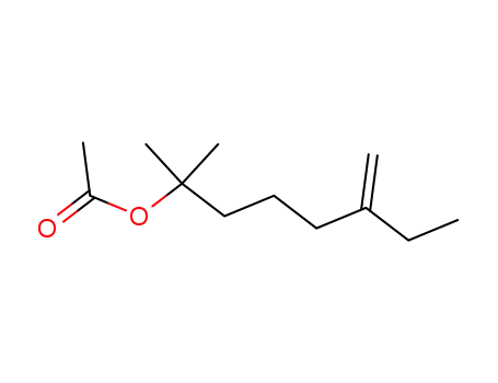 Molecular Structure of 88969-41-9 (2-methyl-6-methylene-2-octyl acetate)