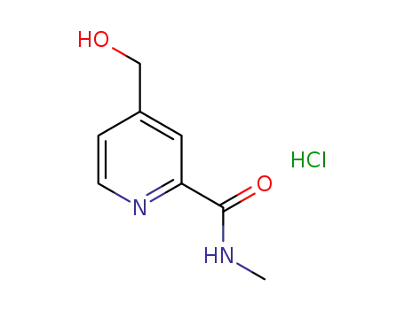 Molecular Structure of 1182334-19-5 (2-methylaminocarbonyl-4-pyridylcarbinol hydrochloride)