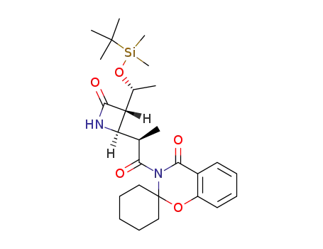 3-<(2R)-2-<(2R,3S)-3-<(1R)-1-(tert-Butyldimethylsiloxy)ethyl>-4-oxoazetidin-2-yl>propionyl>spiro-<2,3-dihydro-4H-1,3-benzoxazine-2,1'-cyclohexan>-4-one