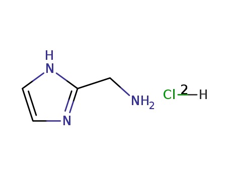 Molecular Structure of 22600-77-7 (1H-Imidazol-2-ylmethylamine dihydrochloride)