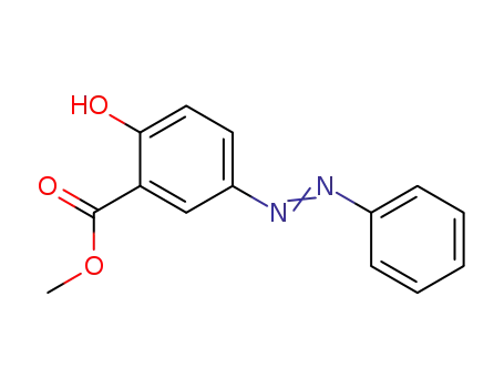Molecular Structure of 21460-89-9 (2-hydroxy-5-phenylazobenzoic acid methyl ester)