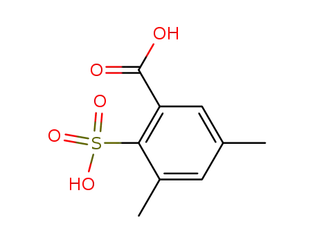Molecular Structure of 62508-70-7 (Benzoic acid, 3,5-dimethyl-2-sulfo-)