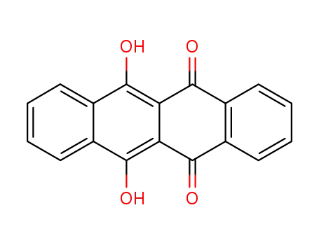 Molecular Structure of 1785-52-0 (6,11-DIHYDROXY-5,12-NAPHTHACENEDIONE)