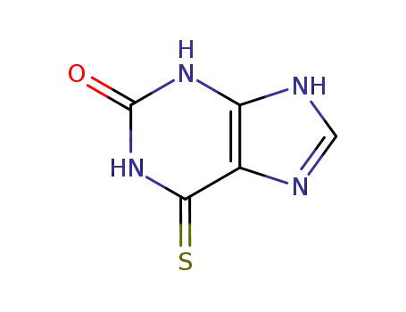 Molecular Structure of 2002-59-7 (6-THIOXANTHINE)