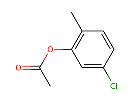 Molecular Structure of 86297-37-2 (Phenol, 5-chloro-2-methyl-, acetate)
