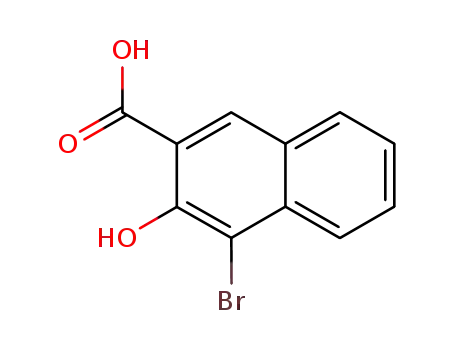 Molecular Structure of 2208-15-3 (4-bromo-3-hydroxy-2-naphthoic acid)