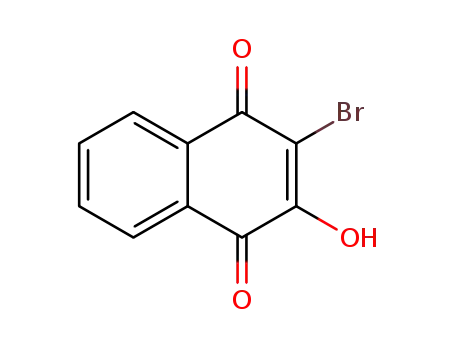 Molecular Structure of 1203-39-0 (3-bromo-4-hydroxynaphthalene-1,2-dione)