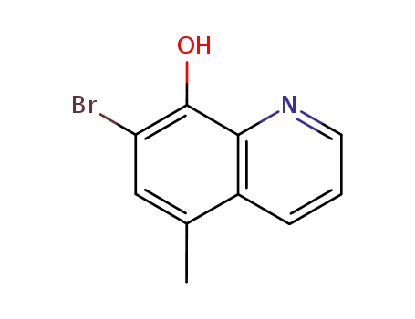 Molecular Structure of 7175-09-9 (7-bromo-5-methylquinolin-8-ol)