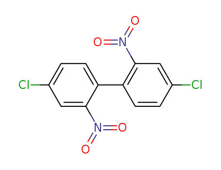 Molecular Structure of 56978-50-8 (4,4'-dichloro-2,2'-dinitrobiphenyl)