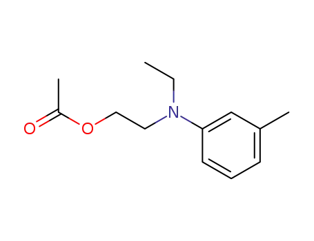 Molecular Structure of 28462-19-3 (2-[Ethyl(3-methylphenyl)amino]ethyl acetate)