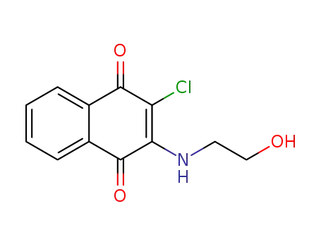Molecular Structure of 69844-34-4 (2-chloro-3-[(2-hydroxyethyl)amino]-1,4-naphthoquinone)