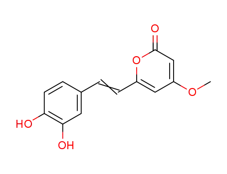 2H-Pyran-2-one, 6-[2-(3,4-dihydroxyphenyl)ethenyl]-4-methoxy-