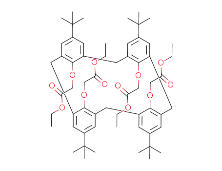 Molecular Structure of 97600-39-0 (4-TERT-BUTYLCALIX[4]ARENE-TETRAACETIC ACID TETRAETHYL ESTER)