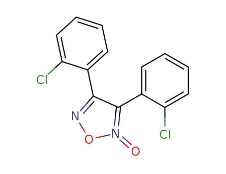 Molecular Structure of 168481-89-8 (3,4-bis(2-chlorophenyl)-1,2,5-oxadiazole 2-oxide)