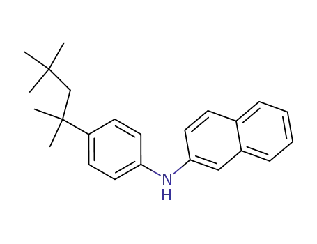 Molecular Structure of 4496-47-3 (N-[4-(1,1,3,3-tetramethylbutyl)phenyl]naphthalen-2-amine)