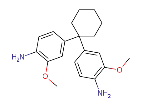 Molecular Structure of 6259-09-2 (1,1-bis(3-methoxy-4-aminophenyl)cyclohexane)