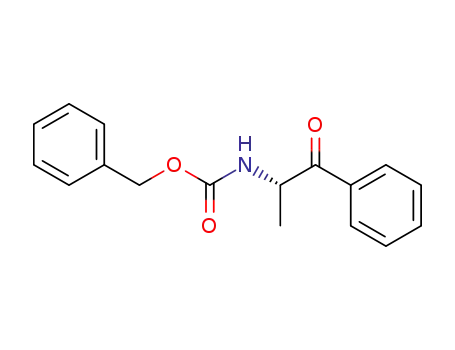 Molecular Structure of 54064-02-7 (Carbamic acid, [(1S)-1-methyl-2-oxo-2-phenylethyl]-, phenylmethyl ester)