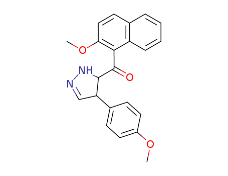 (2-methoxynaphthalen-1-yl)-[4-(4-methoxyphenyl)-4,5-dihydro-1H-pyrazol-5-yl]methanone