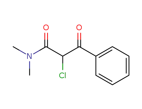 Molecular Structure of 87968-05-6 (N,N-Dimethyl-α-chlorobenzoylacetamide)