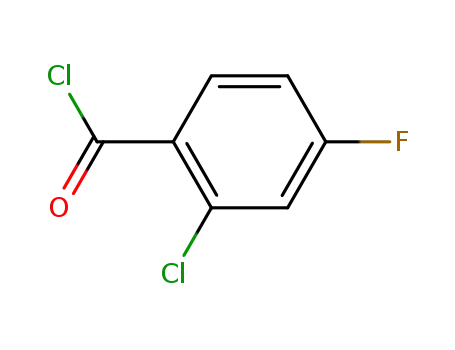 Molecular Structure of 21900-54-9 (2-Chloro-4-fluorobenzoyl chloride)
