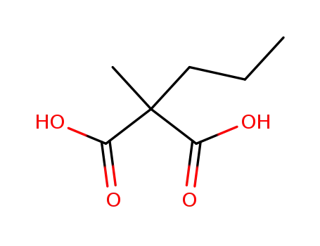 Molecular Structure of 4371-03-3 (methyl(propyl)propanedioic acid)