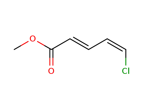 Molecular Structure of 38666-08-9 (methyl (2E,4Z)-5-chloropenta-2,4-dienoate)