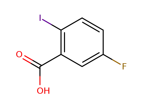 Molecular Structure of 52548-63-7 (5-Fluoro-2-iodobenzoic acid)