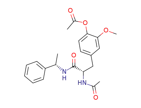 Molecular Structure of 68706-13-8 (S,S-m-methoxy-p-acetoxy-N-acetylphenylalanine α-phenylethylamide)