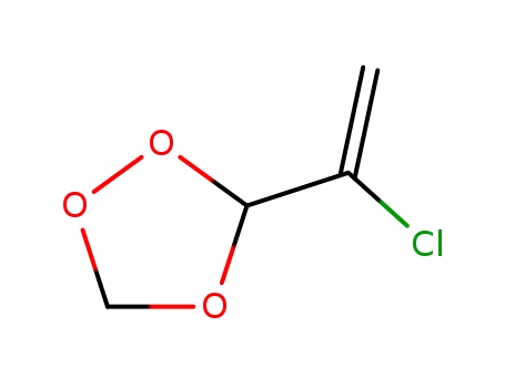 Molecular Structure of 105949-84-6 (1,2,4-Trioxolane, 3-(1-chloroethenyl)-)