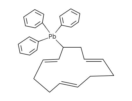 Molecular Structure of 98700-24-4 (3-(triphenylplumbyl)-all-trans-1,5,9-cyclododecatriene)