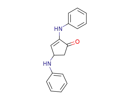 Molecular Structure of 20121-78-2 (2-Cyclopenten-1-one, 2,4-bis(phenylamino)-)