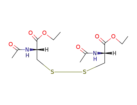 Molecular Structure of 24037-21-6 (N,N'-diacetyl-L-cystine diethyl ester)