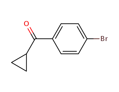 Molecular Structure of 6952-89-2 ((4-BROMOPHENYL)(CYCLOPROPYL)METHANONE)