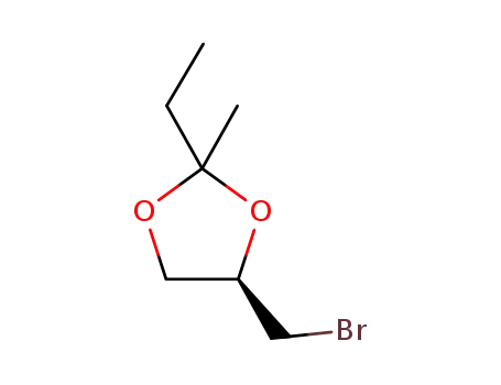 Molecular Structure of 207347-51-1 (1,3-Dioxolane,4-(bromomethyl)-2-ethyl-2-methyl-(9CI))